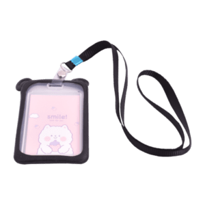 Porta carnet orejas silicona negro